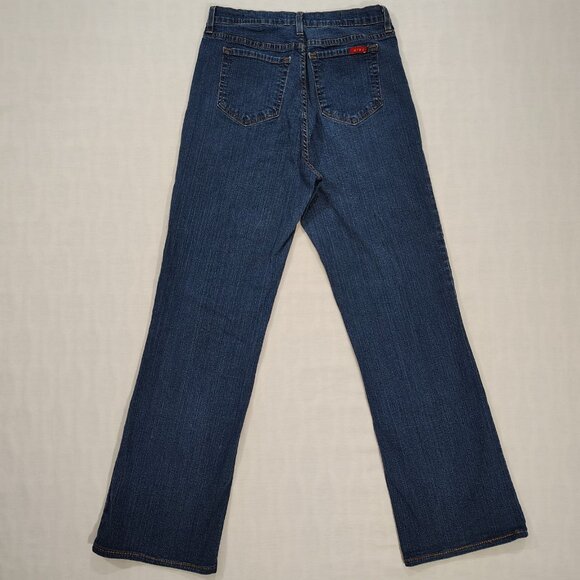 NYDJ Tummy Tuck Jeans Womens Size 12 High Rise Boot Cut USA Stretch Denim Blue - Picture 3 of 16